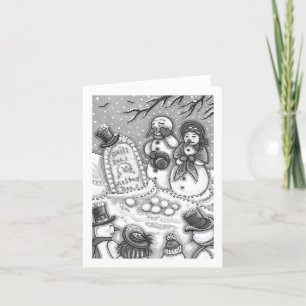 CARTE CEMETIÈRE DE NEIGE, MÉLTÉE AVANT SON TEMPS, VIDE