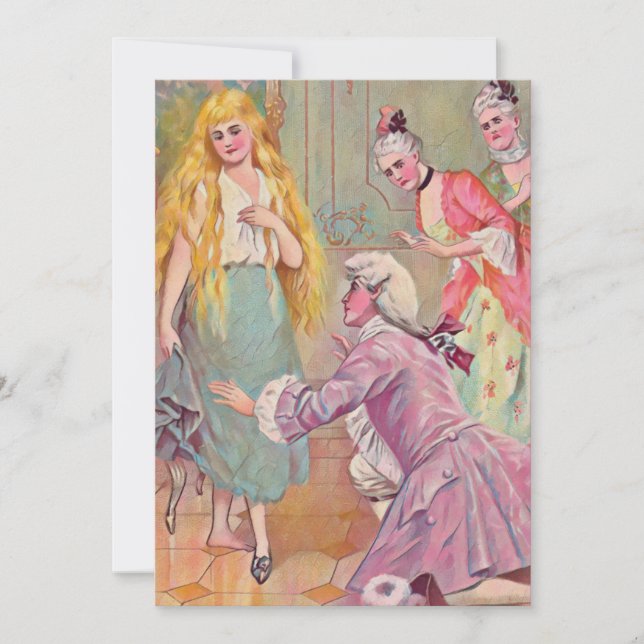 Carte Cendrillon et le Prince - illustration (Devant)