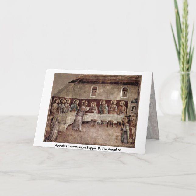 Carte Cène De Communion Des Apôtres Par Fra Angelico (Devant)