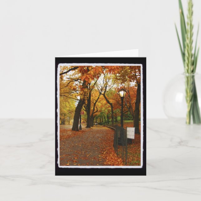 Carte Central Park en automne (Devant)
