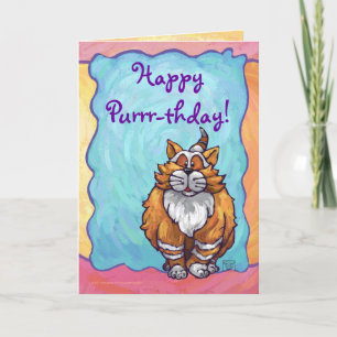 Carte Centre de la fête du chat Ginger