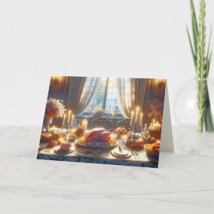 Carte Centre de table de dinde de Thanksgiving