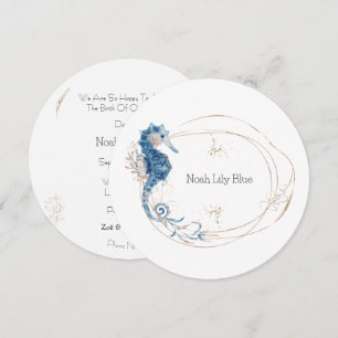 Carte (Cercle) - Annonce de naissance Océan Kaart