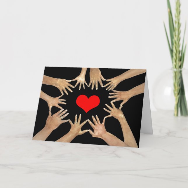 Carte Cercle d'amis avec un message inspirant (Devant)