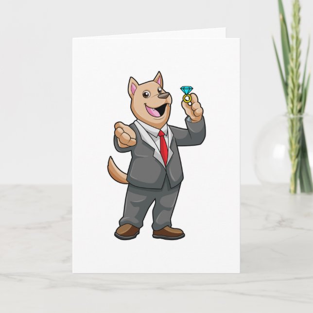 Carte Cercle de Mariage de Mariage de chien (Devant)