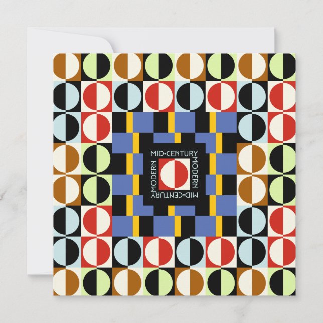 Carte Cercles du milieu du siècle (Devant)