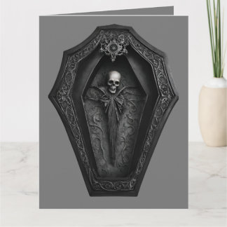 Carte Cercueil gothique