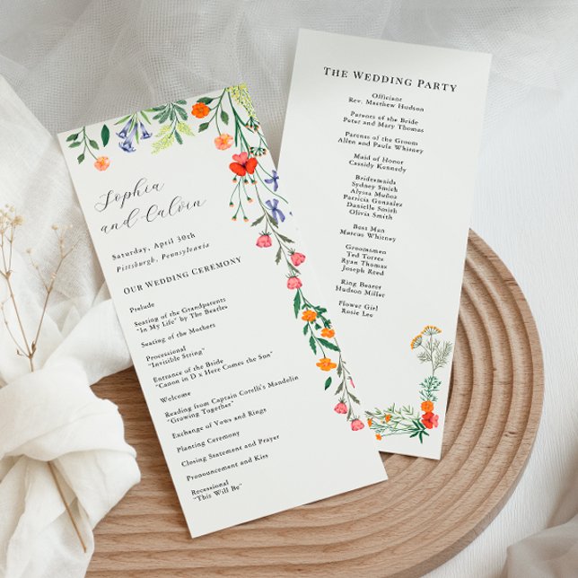 Carte Cérémonie de mariage de jardin secret (Créateur téléchargé)