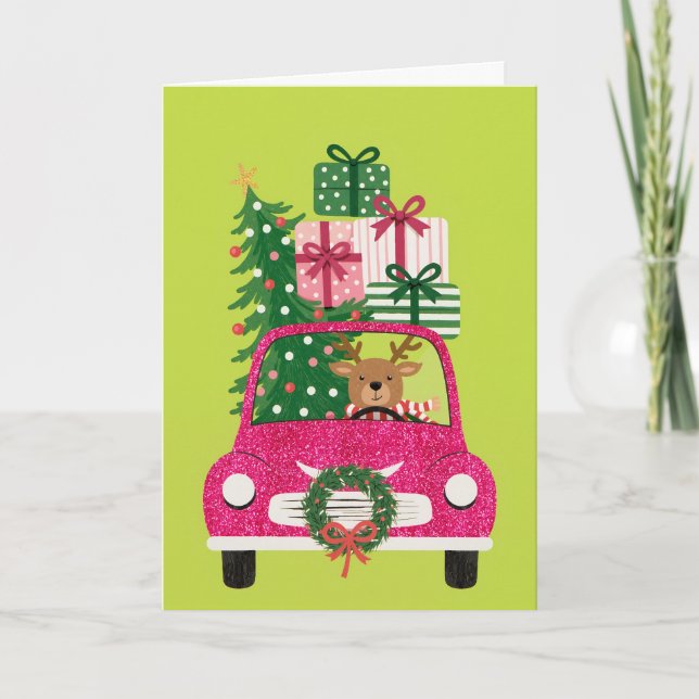 Carte Cerf de Noël (Devant)