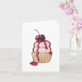 Carte Cerise Cupcake