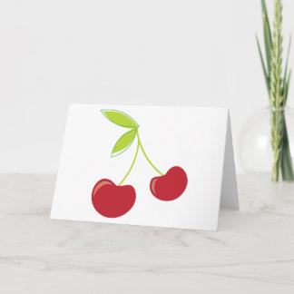 Carte Cerises rouges