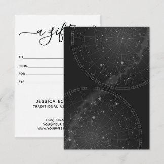 Carte Certificat cadeau Astrologie Graphique Constellati