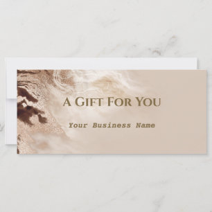 Carte Certificat cadeau Aurum en marbre d'or texturé