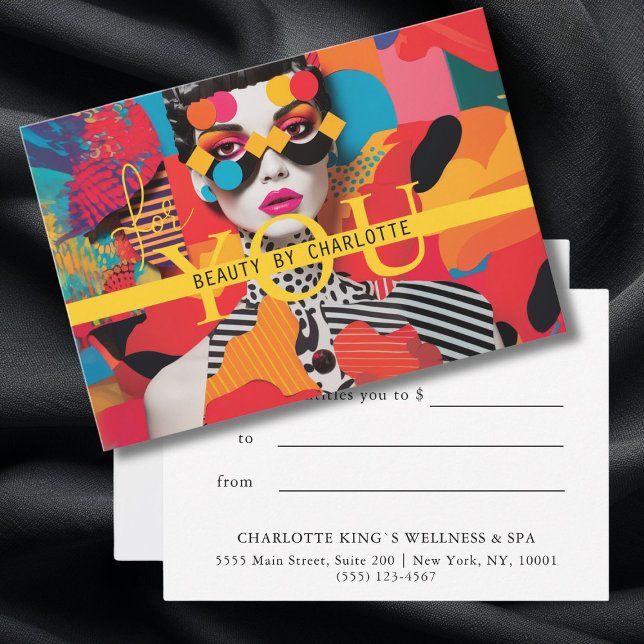 Carte CERTIFICAT CADEAU | Beauté | Pour vous (GIFT CERTIFICATE | Beauty | For You)