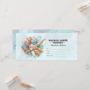 Carte Certificat Cadeau Boulangerie Pâtisserie Pâtissier