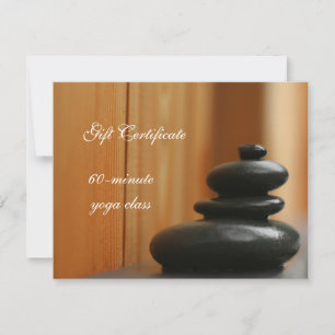 Carte Certificat cadeau Cairn Meditation Stones