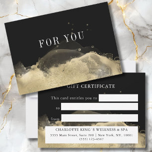 CARTE CERTIFICAT CADEAU D'AFFAIRES MODERNE