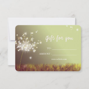 Carte Certificat cadeau Dandelions Business