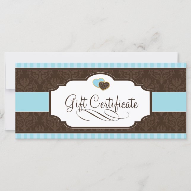 CARTE CERTIFICAT CADEAU DE BAKERY (Devant)