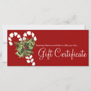 Carte Certificat cadeau de l'entreprise Sucres de canne 