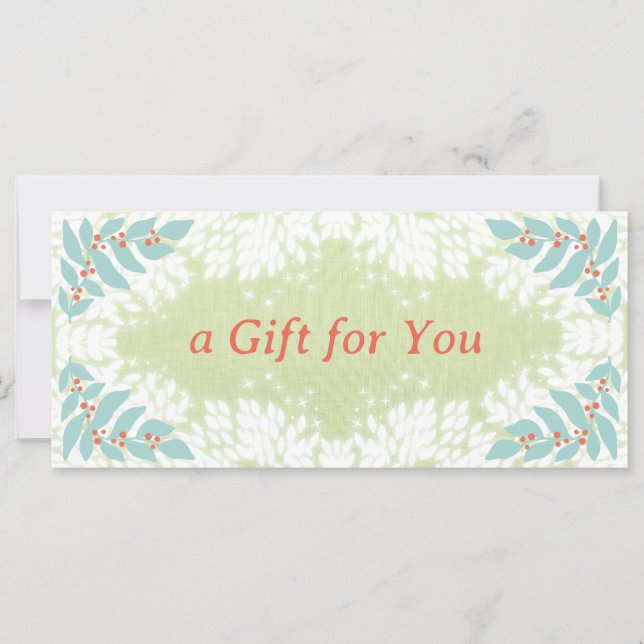 Carte Certificat cadeau de Noël lunatique (Devant)