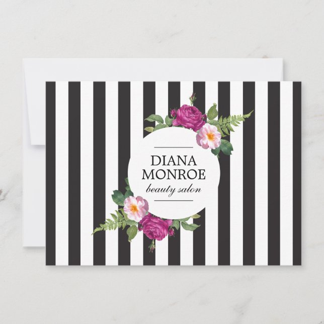Carte Certificat-cadeau de salle de bain Floral moderne (Devant)