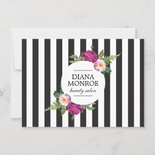 Carte Certificat-cadeau de salle de bain Floral moderne
