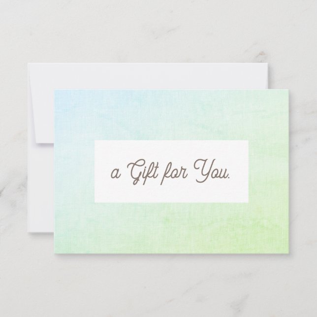 Carte Certificat cadeau de salon de beauté (Devant)