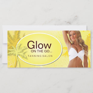 Carte Certificat cadeau de salon de bronzage personnalis
