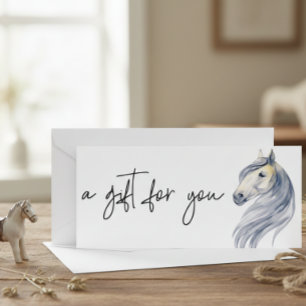 Carte Certificat Cadeau de Services d'Équitation Horse B