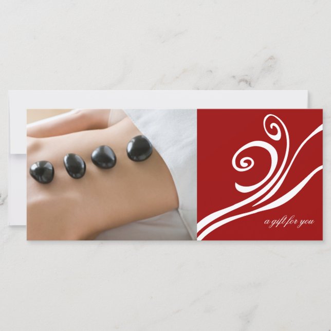 Carte Certificat-cadeau de Spa de jour ou de massothérap (Devant)