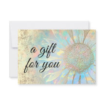 certificat cadeau de tournesol