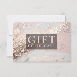 Carte CERTIFICAT CADEAU D'ENTREPRISE   Moderne   PARTIES