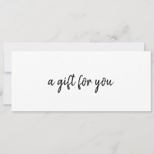 Carte Certificat cadeau d'entreprise simple et élégant