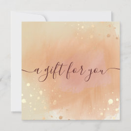 Carte Certificat cadeau en terre cuite branchée