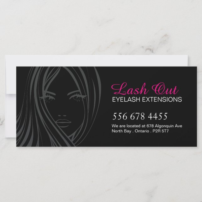 Carte Certificat cadeau Eyelash Extensions (Devant)