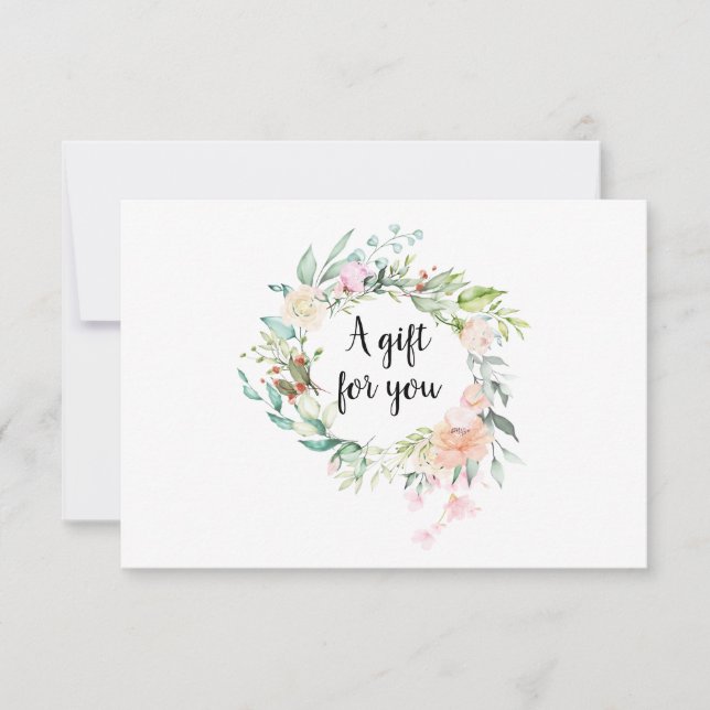 Carte Certificat cadeau Garland rose (Devant)