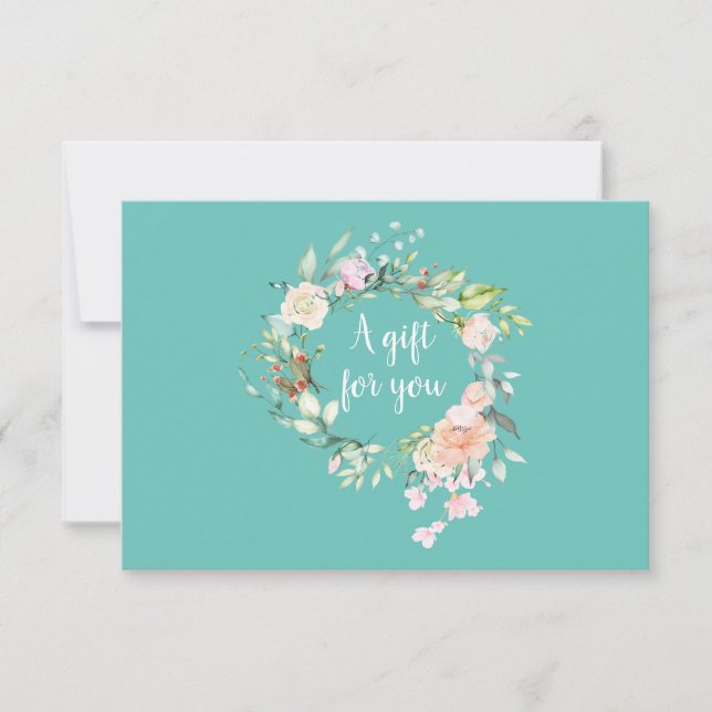 Carte Certificat cadeau Garland rose (Devant)