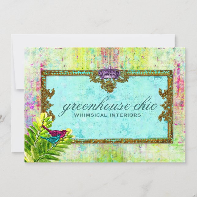 Carte Certificat-cadeau GC Greenhouse Chic (Devant)