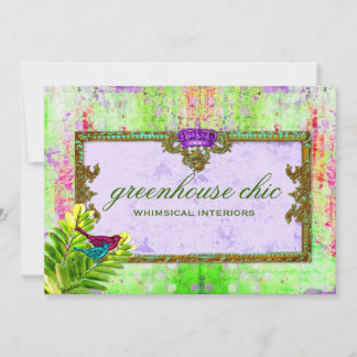 Carte Certificat cadeau GC Greenhouse Chic Lime Purple
