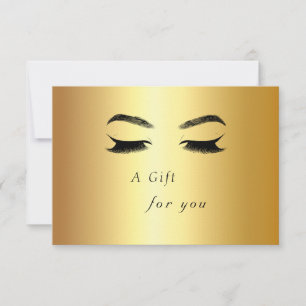 Carte Certificat-cadeau Golden Lashes & Brow Beauty Salo