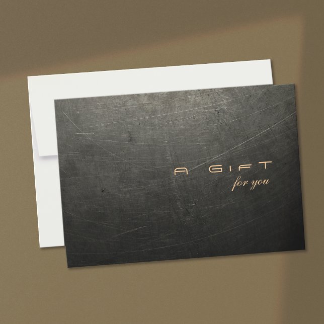 Carte Certificat cadeau homme simple et élégant (Créateur téléchargé)