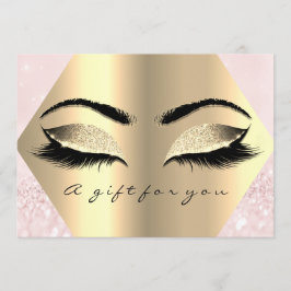 Carte Certificat cadeau Lash Rose Diamond Beauty Maquill