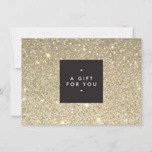 Carte Certificat Cadeau MODERNE et SIMPLE BOÎTE NOIRE PA