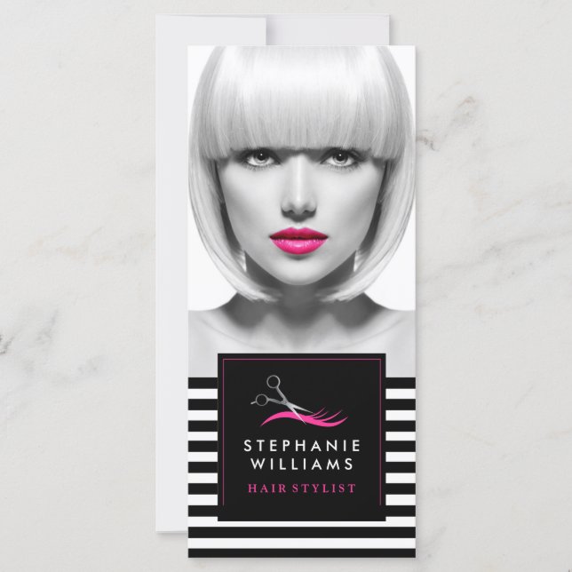 Carte Certificat cadeau personnalisé Bold Hair Salon (Devant)