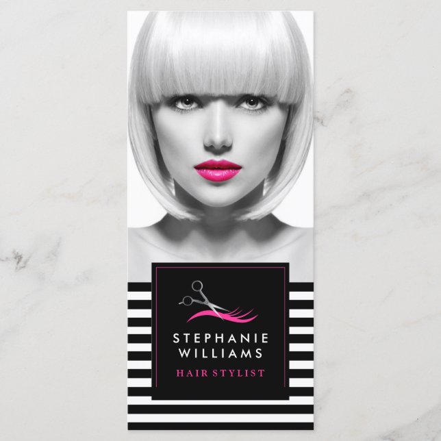 Carte Certificat cadeau personnalisé Bold Hair Salon (Devant)