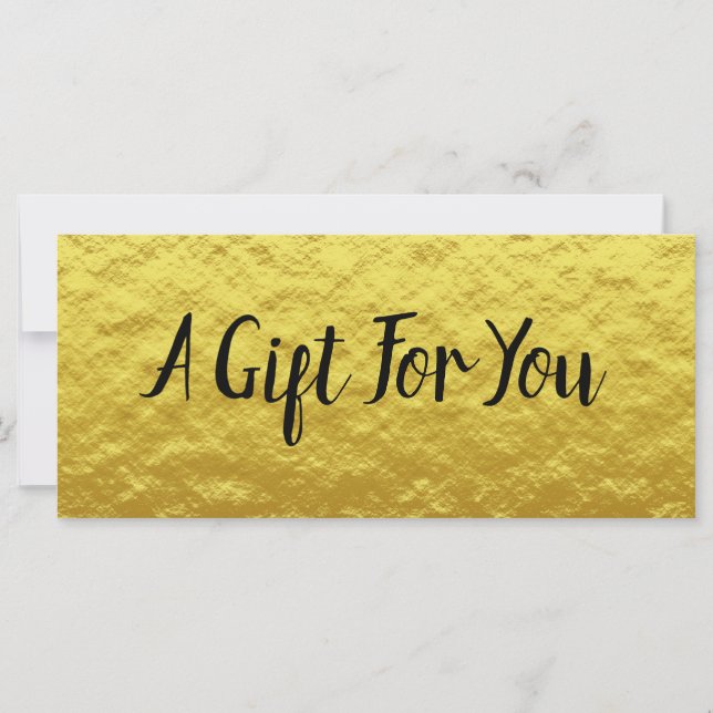 Carte Certificat cadeau personnalisé pour entreprise Gol (Devant)