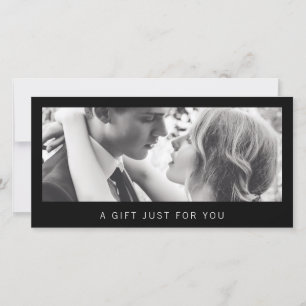 Carte Certificat Cadeau Photographe Noir