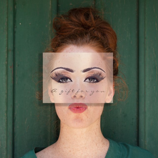 Carte Certificat cadeau Pink Blush Lash Beauty Maquillag (Gift Certificate Pink Blush Lash Beauty Makeup)