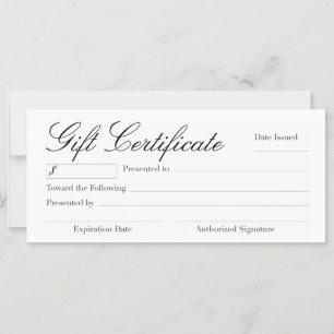 Carte Certificat cadeau polyvalent